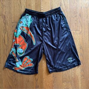 Miami Hurricanes Black Graphic Athletic Shorts